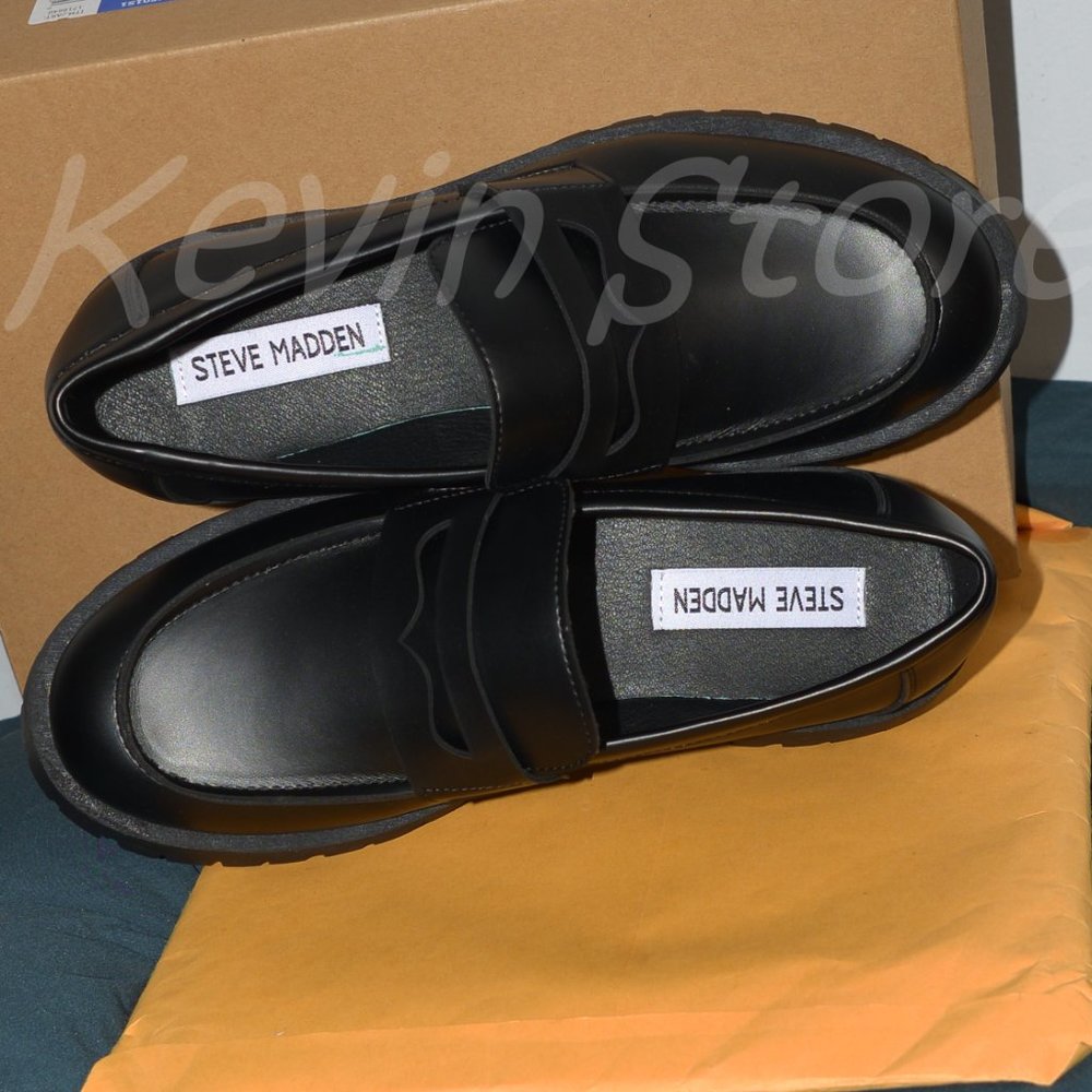 Ladies' black Lug Loafer   Steve Madden - Picture 6 of 8